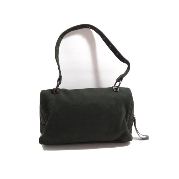 DOLCE & GABBANA dark green wool handbag/shoulder bag/envelope - Picture 2 of 11